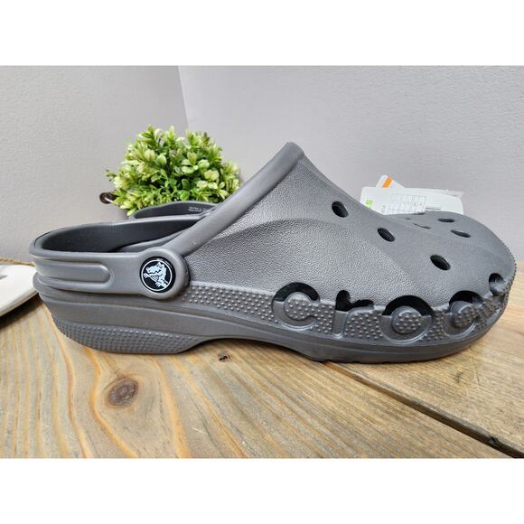 Crocs Baya Mens Size 11 Black Slip On Clogs Sandals Shoes NWT - Picture 1 of 7